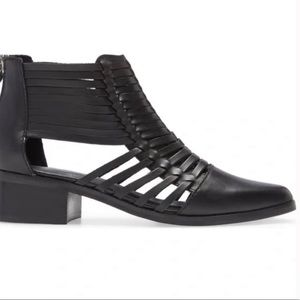 Black Huarache Bootie